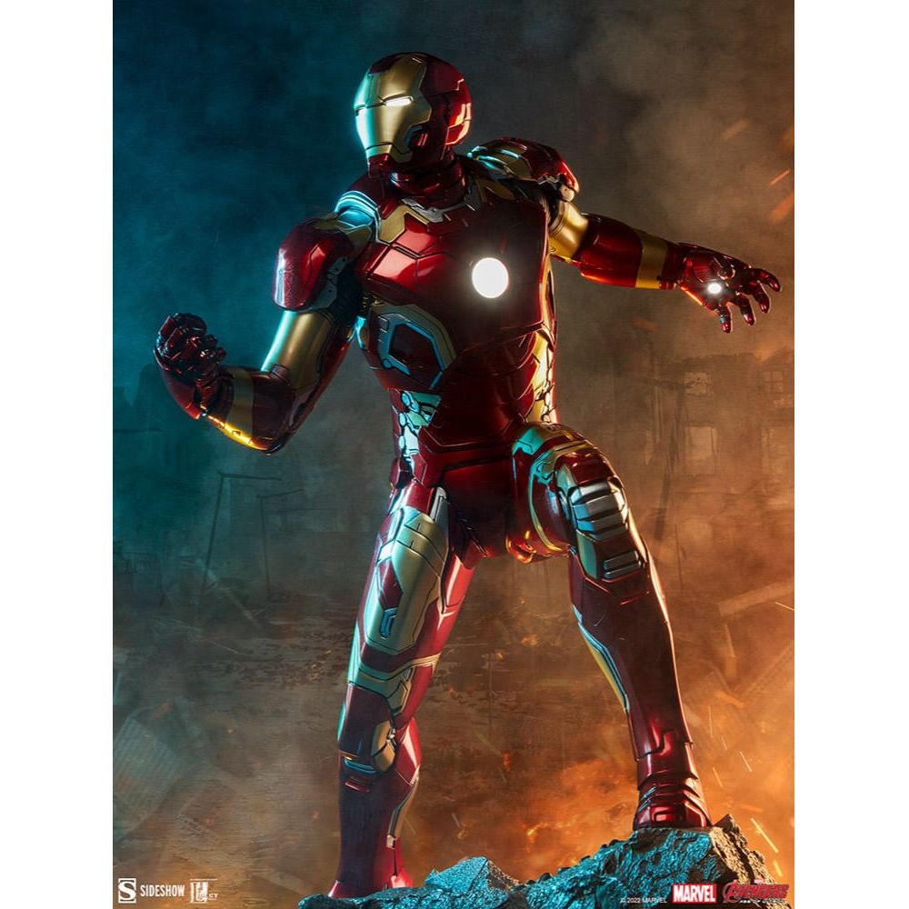 Super Heroes Estátua Iron Man Unleashed Deluxe - Marvel Comics - Art Scale  1/10 - I Iron Man Figura, image size:1000x1000