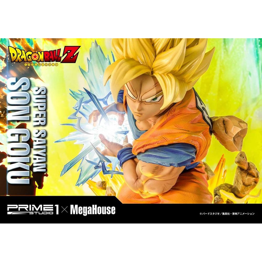 Estátua Super Saiyan Son Goku DXS - Dragon Ball Z - Mega