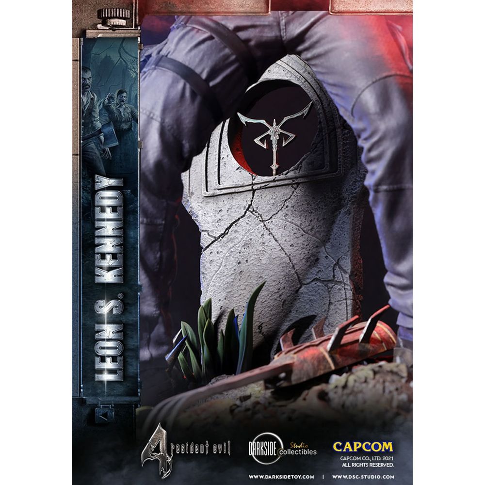 Estátua Leon Kennedy - Resident Evil 4 - Premium Statue - Darkside -  lojalimitededition