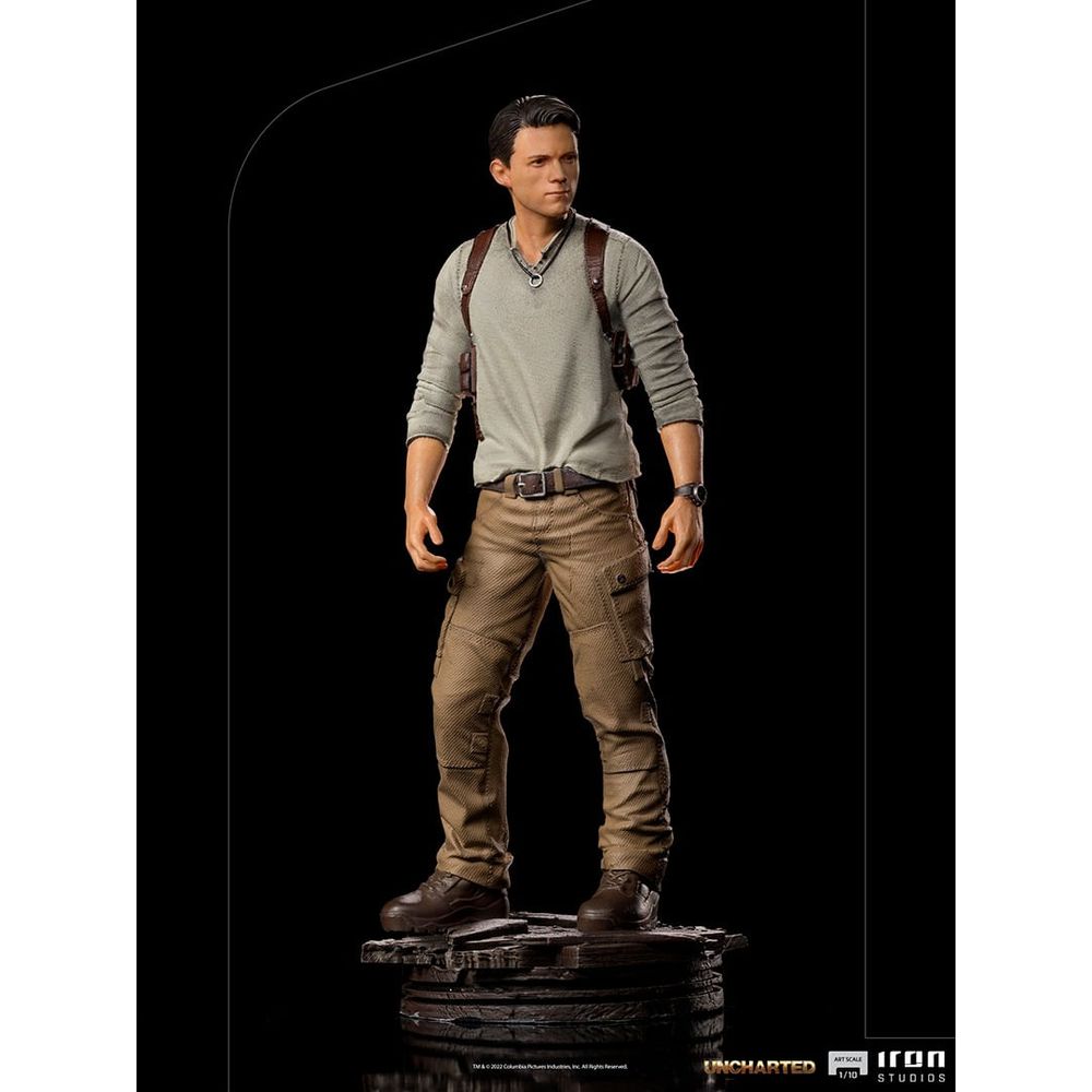 Estátua Nathan Drake Art Scale do Filme Uncharted: Fora do Mapa