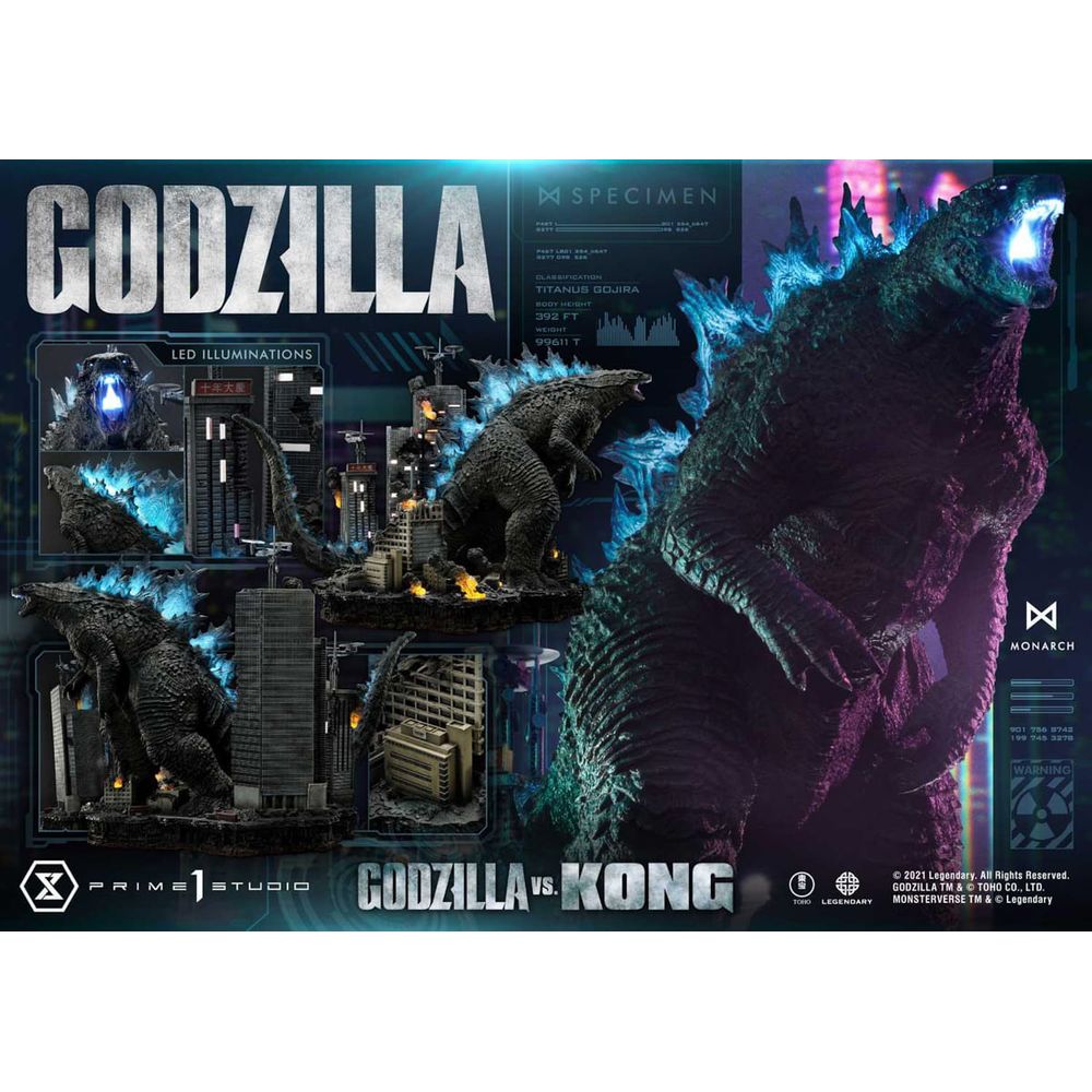 Estátua Godzilla Final Battle - Godzilla Vs Kong - Ultimate